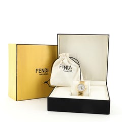 Fendi Forever Fendi Round Quartz Watch Plated Stainless Steel with Diamonds