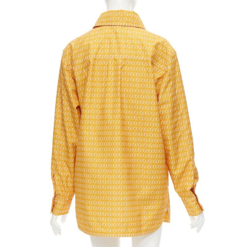 Women's FENDI Forever Fendi woven FF Zucca logo print nylon windbreaker shirt IT40 S For Sale