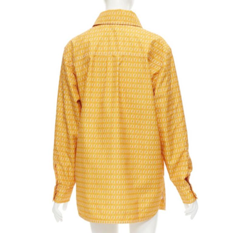 FENDI Forever Fendi woven FF Zucca logo print nylon windbreaker shirt IT40 S 1