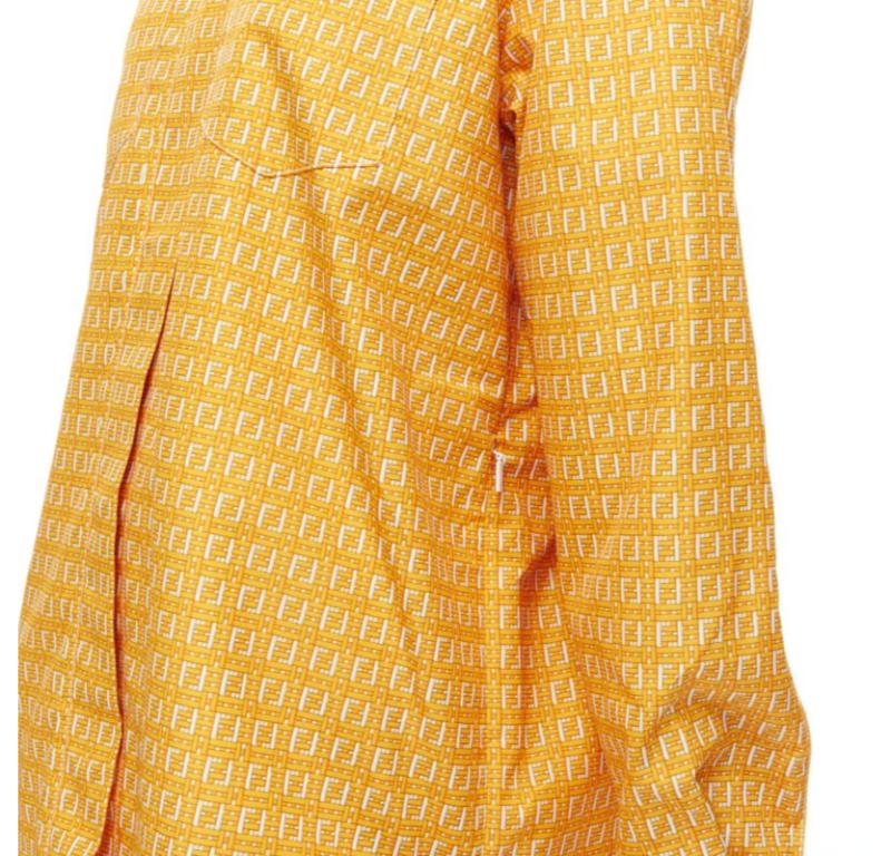 FENDI Forever Fendi woven FF Zucca logo print nylon windbreaker shirt IT40 S 3
