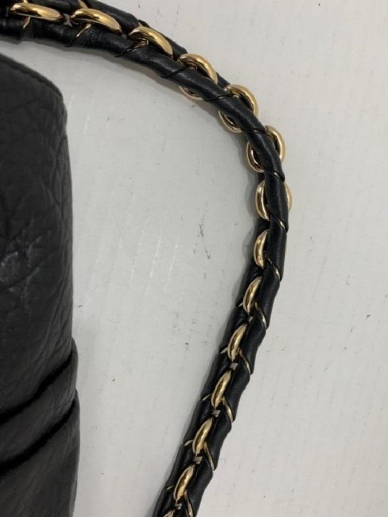 Fendi Forever Mama Ff Chain Flap M239776 Black Lambskin Leather Shoulder Bag 3