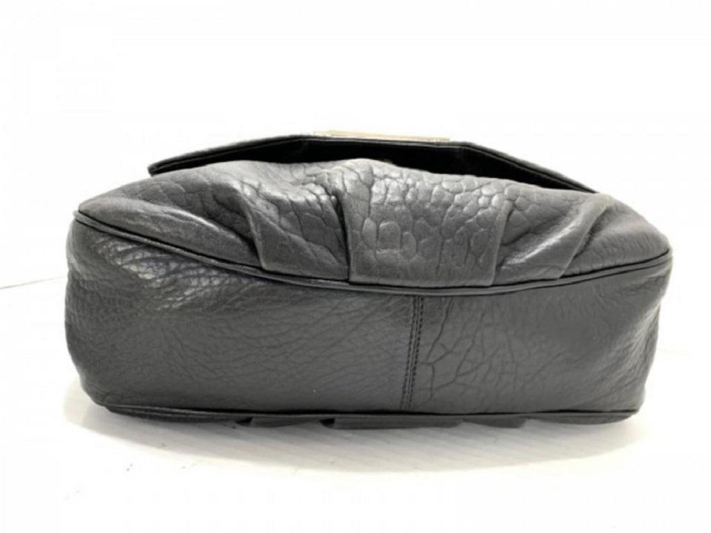 Fendi Forever Mama Ff Chain Flap M239776 Black Lambskin Leather Shoulder Bag 1