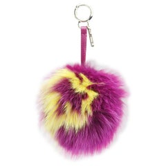 Fendi Fox, Rabbit Fur And Leather Bag Charm