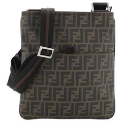 Fendi Front Pocket Messenger Bag Zucca Coated Canvas Medium Fendi Front Pocket Messenger Bag Zucca Coated Canvas Medium