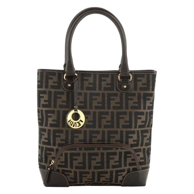Fendi Front Pocket Tote Zucca Canvas Small at 1stDibs