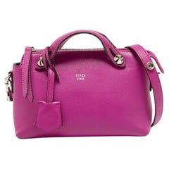 Fendi Fuchsia Leather Micro By The Way Crossbody Bag