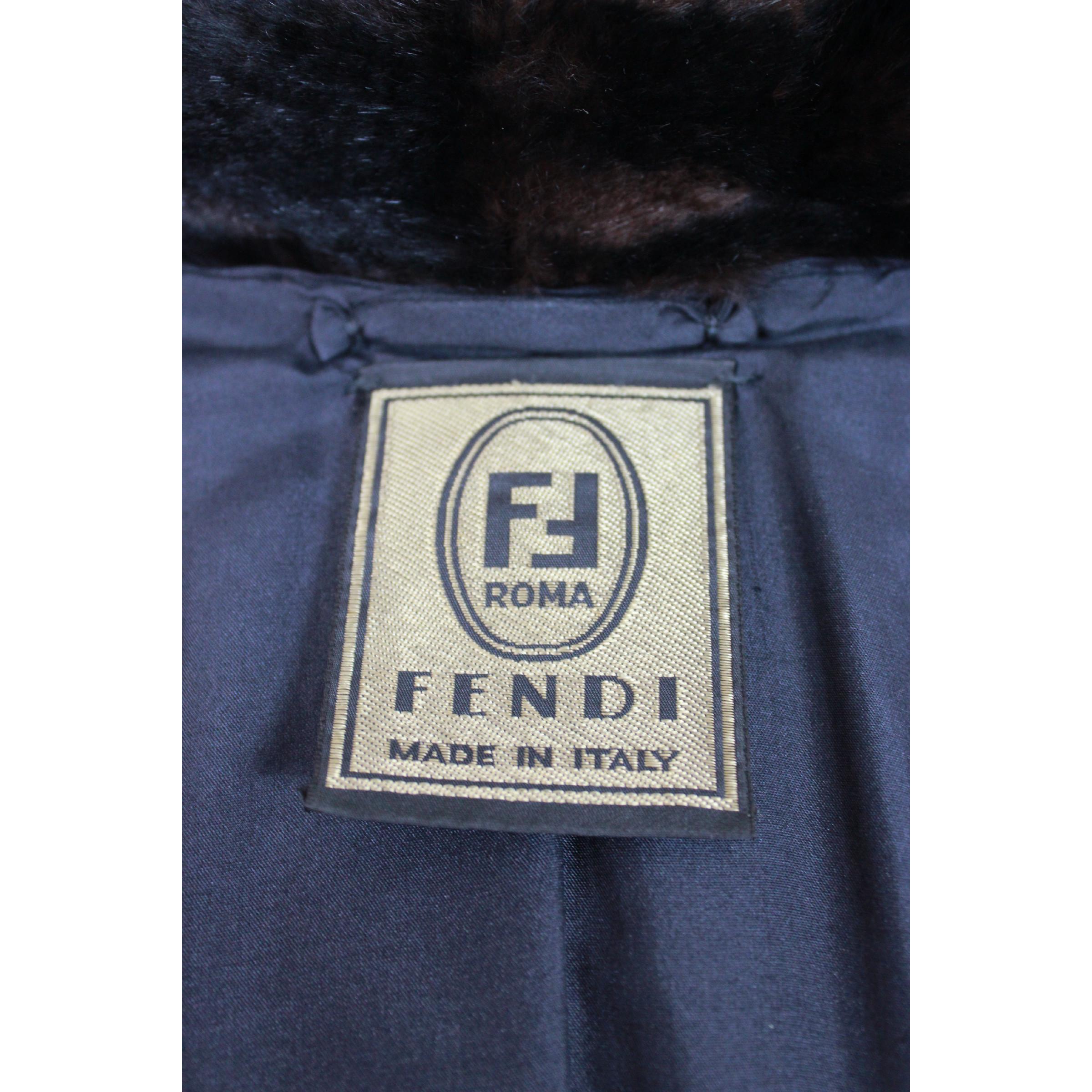 Fendi - Veste boléro courte en fourrure de vison tondue, années 1980 2