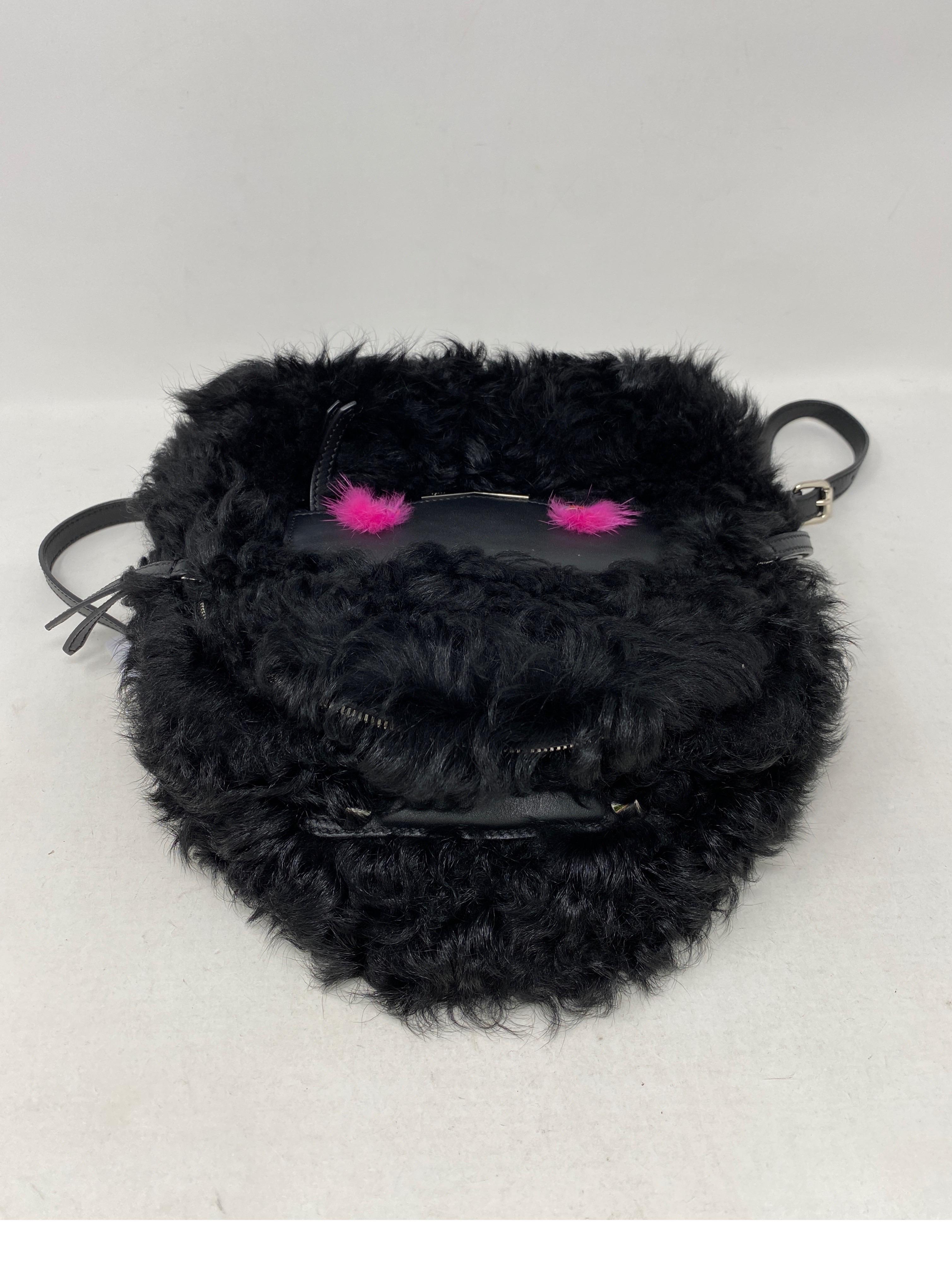Fendi Furry Backpack In Excellent Condition In Athens, GA