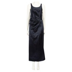Used Fendi FW23 Navy Maxi Sleeveless Dress Size S