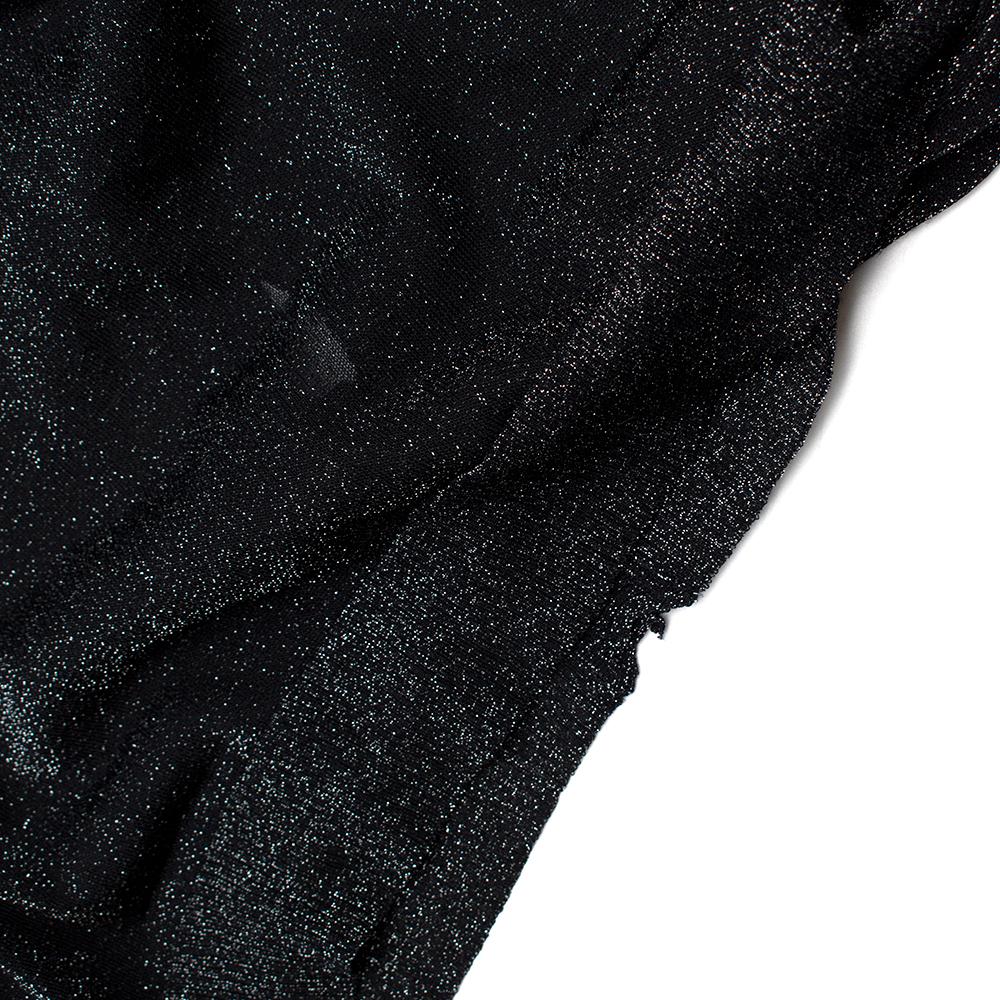 Fendi Glitter Black Semi-Sheer Cardigan - Size Mens M / Womens L For Sale 3