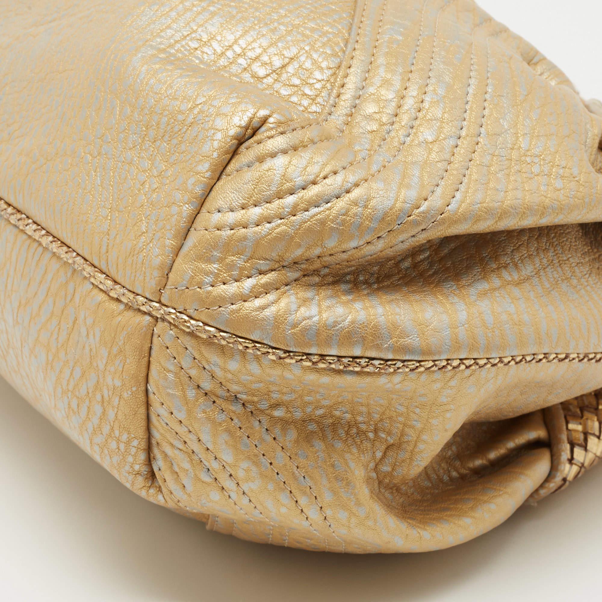 Fendi Gold Leather Mini Spy Bag 3