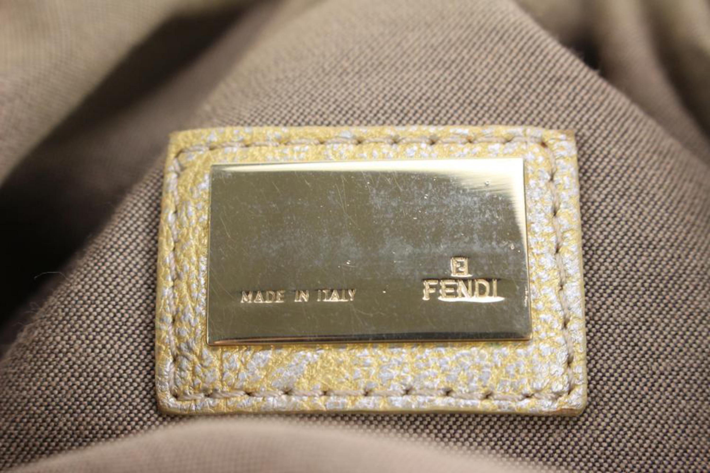 Fendi Gold Leather Spy Hobo Bag 92f525s 1