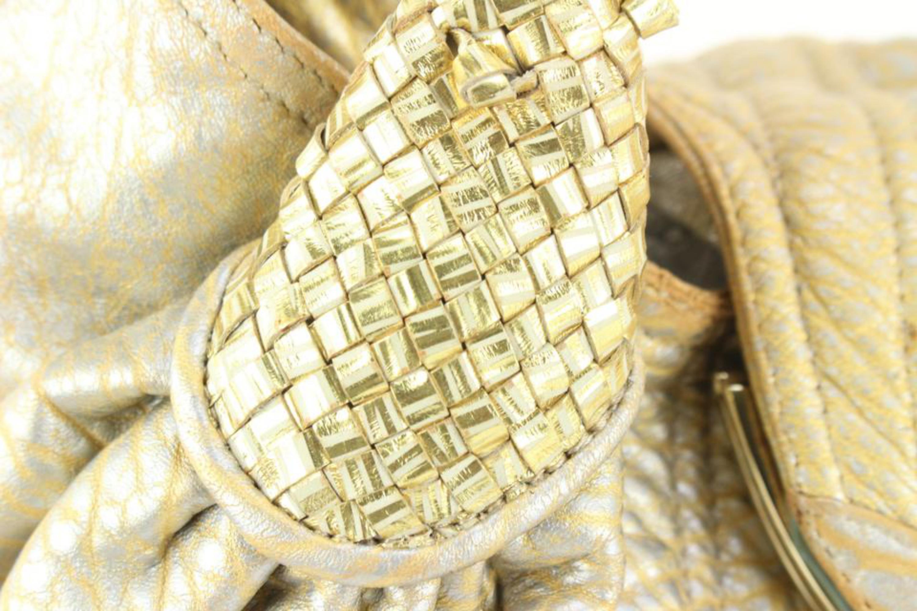 Fendi Gold Leather Spy Hobo Bag 92f525s 2