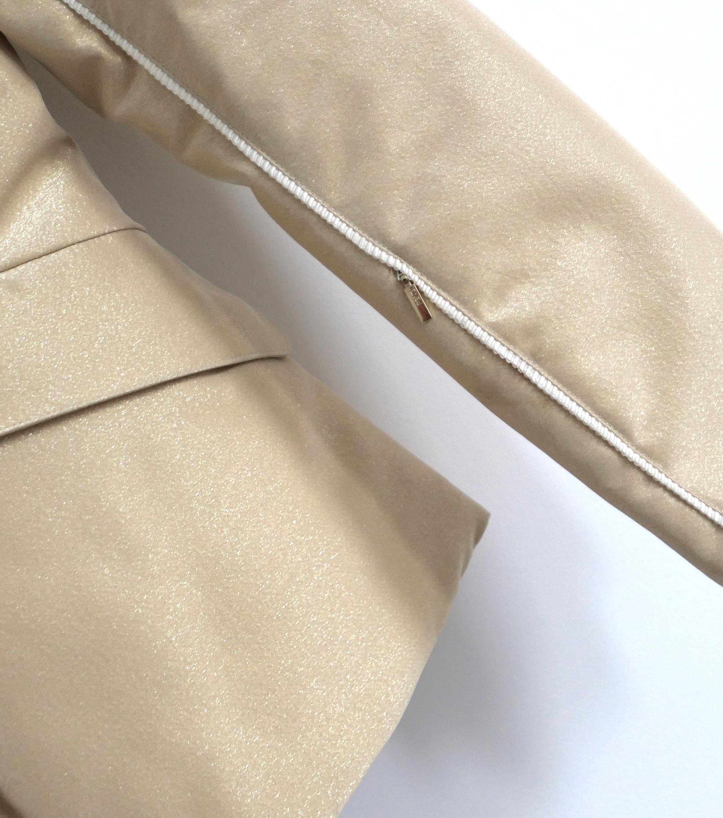 Donna Giacca da sci Fendi in lurex dorato in vendita