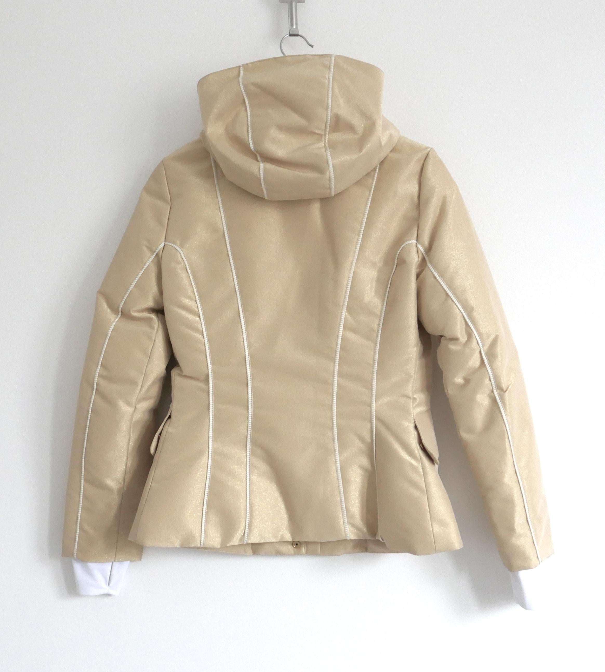 Giacca da sci Fendi in lurex dorato in vendita 1