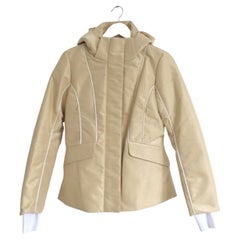 Fendi Gold Lurex Puffer Ski Jacket