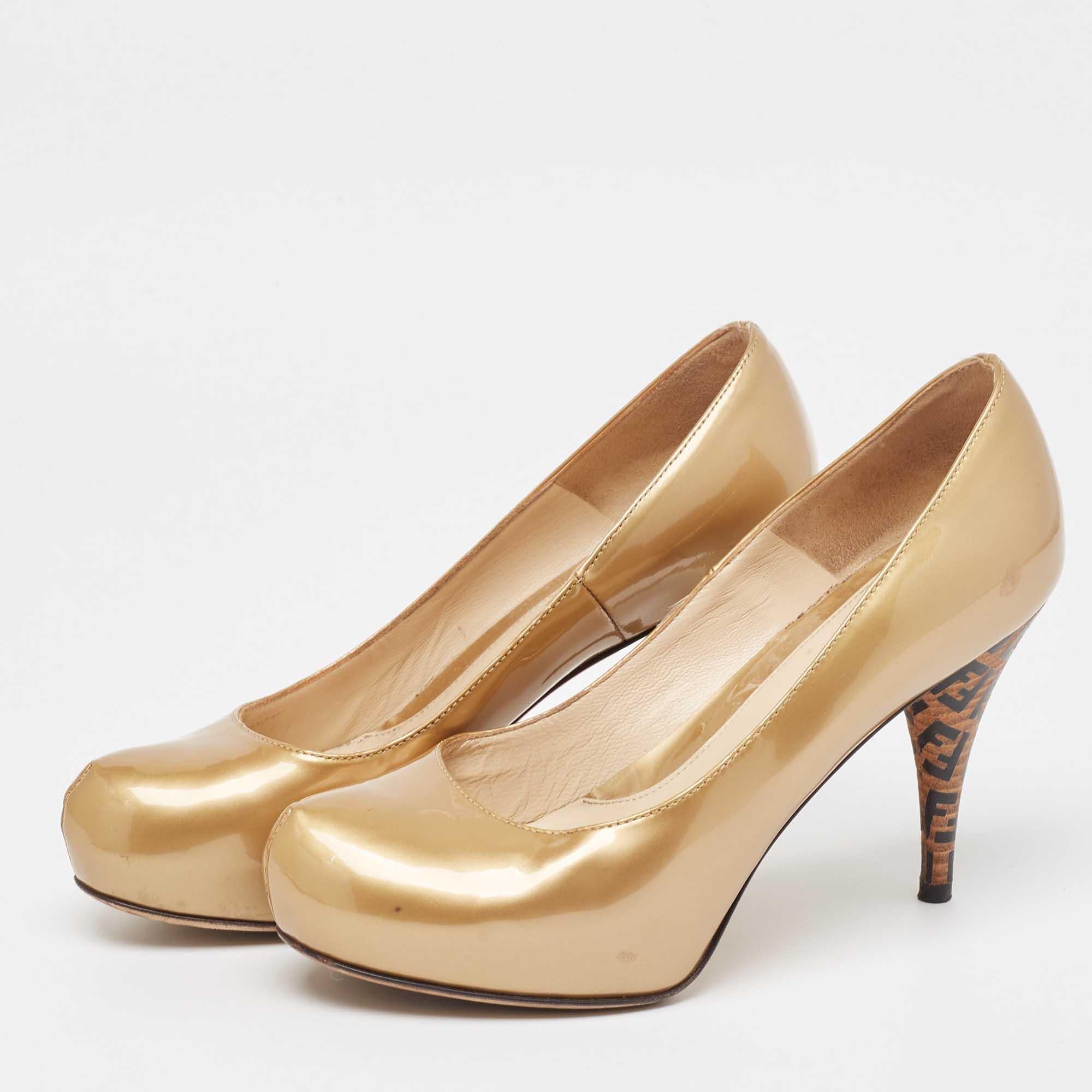 Perfectly sewn and finished to ensure an elegant look and fit these Fendi pumps are a purchase you'll love flaunting. They look great on the feet.
