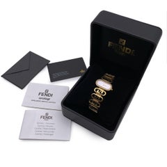 Reloj Fendi Oro Acero Inoxidable Diamantes O'Lock Horizontal