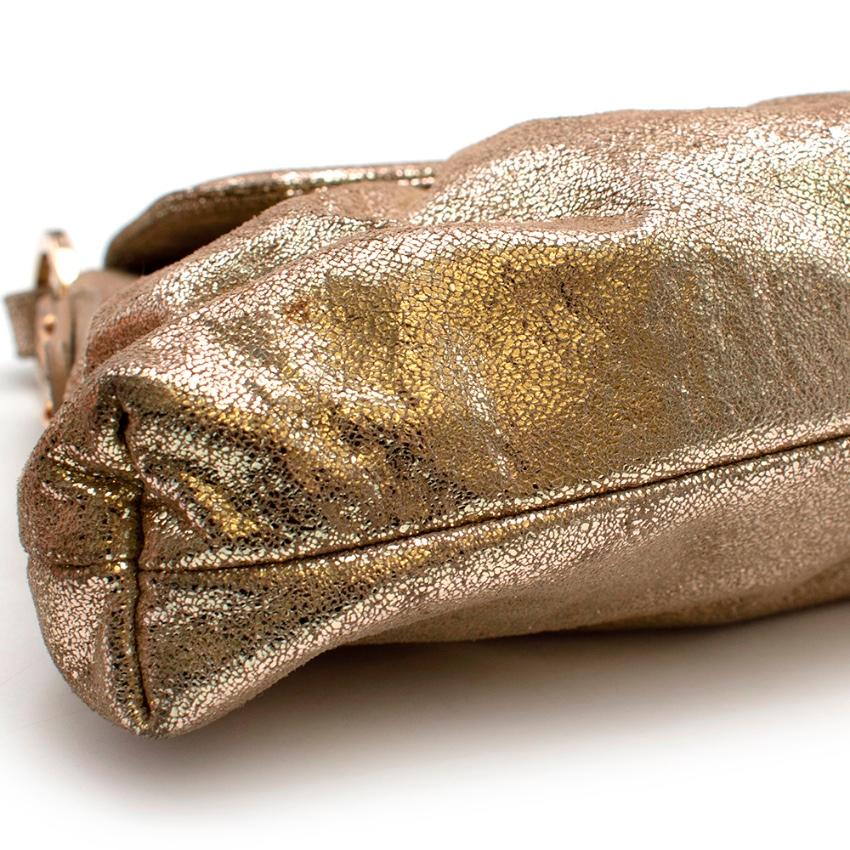gold fendi purse