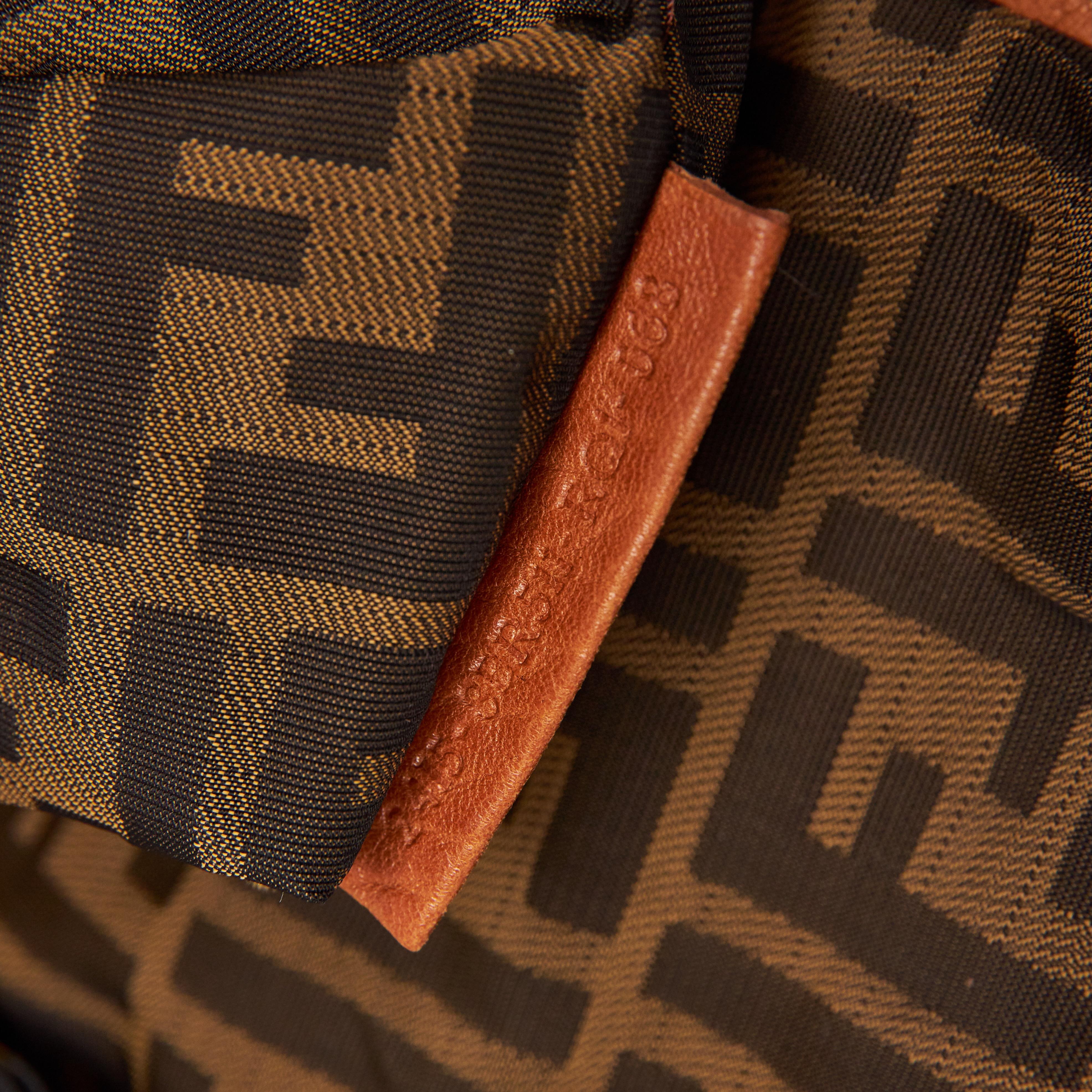 Fendi Golden Brown Nappa Leather Spy Hobo Bag (3br511) 7