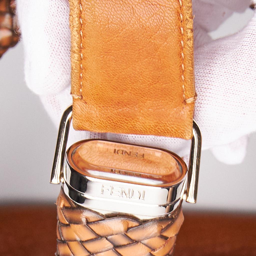 Fendi Golden Brown Nappa Leather Spy Hobo Bag (3br511) 10