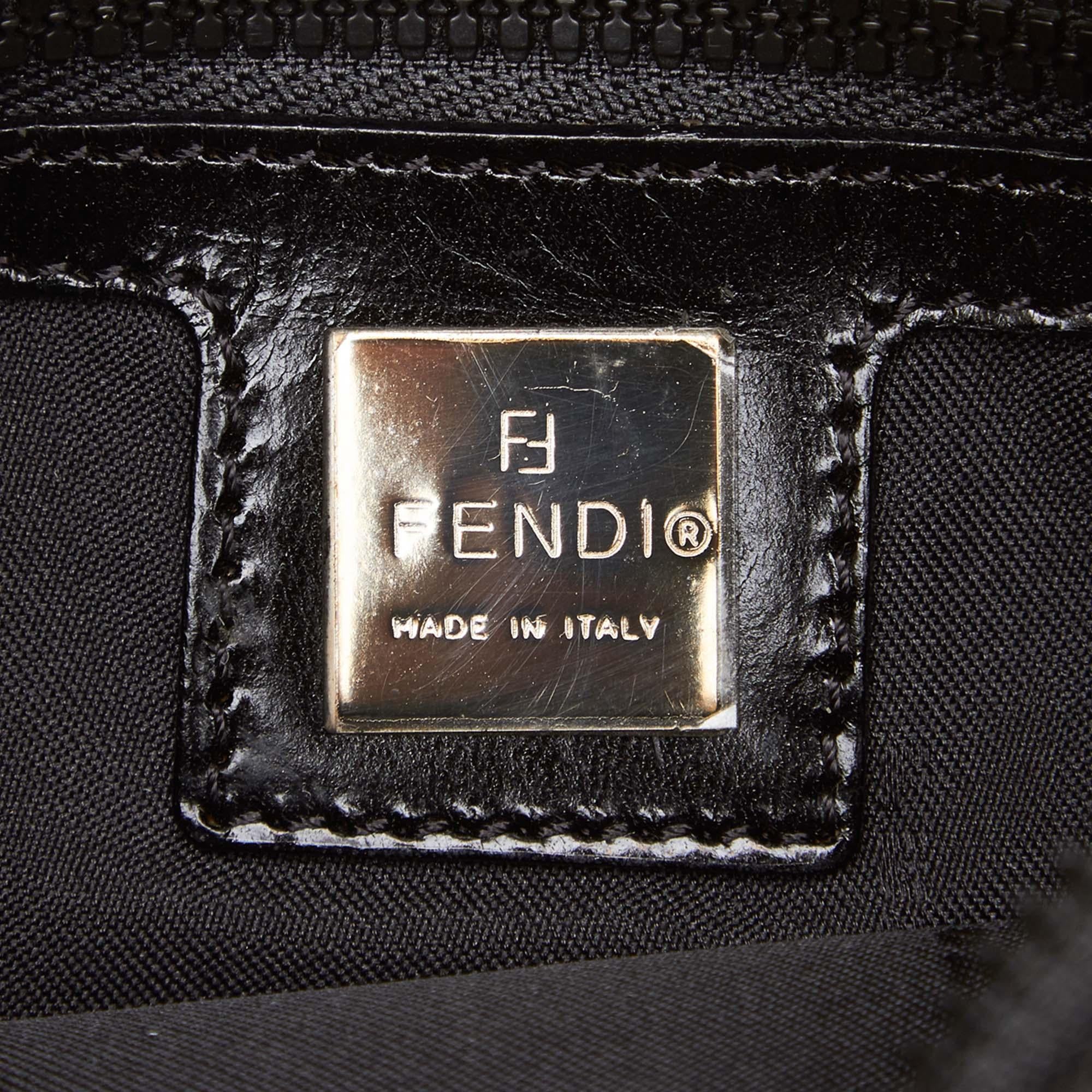 Fendi Gray Dark Gray Chemical Fiber Fabric Belt Bag Italy For Sale 2