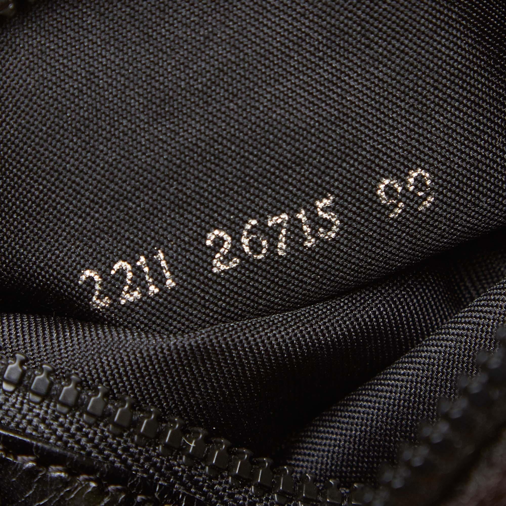 Fendi Gray Dark Gray Chemical Fiber Fabric Belt Bag Italy For Sale 3