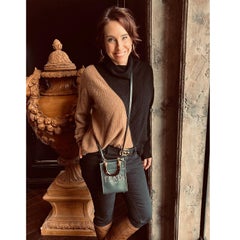 Fendi Gray Sunshine Mini Crossbody Shopper Tote