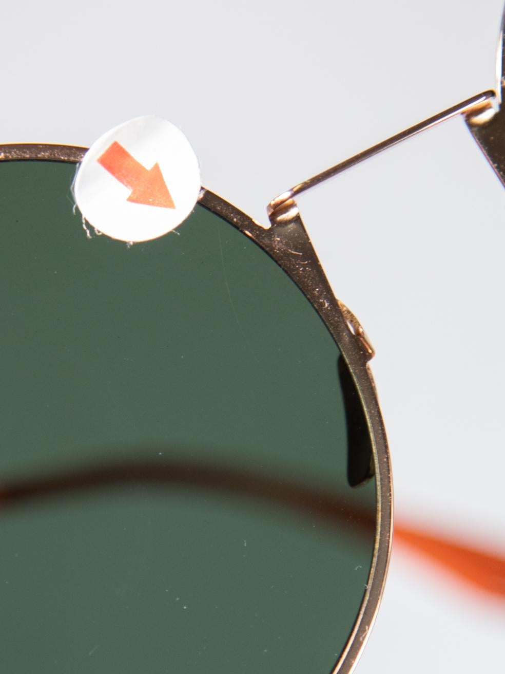 Fendi Green Cat Eye Tinted Sunglasses For Sale 2