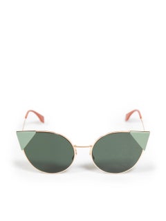Fendi Green Cat Eye Tinted Sunglasses
