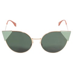 Fendi Green Cat Eye Tinted Sunglasses