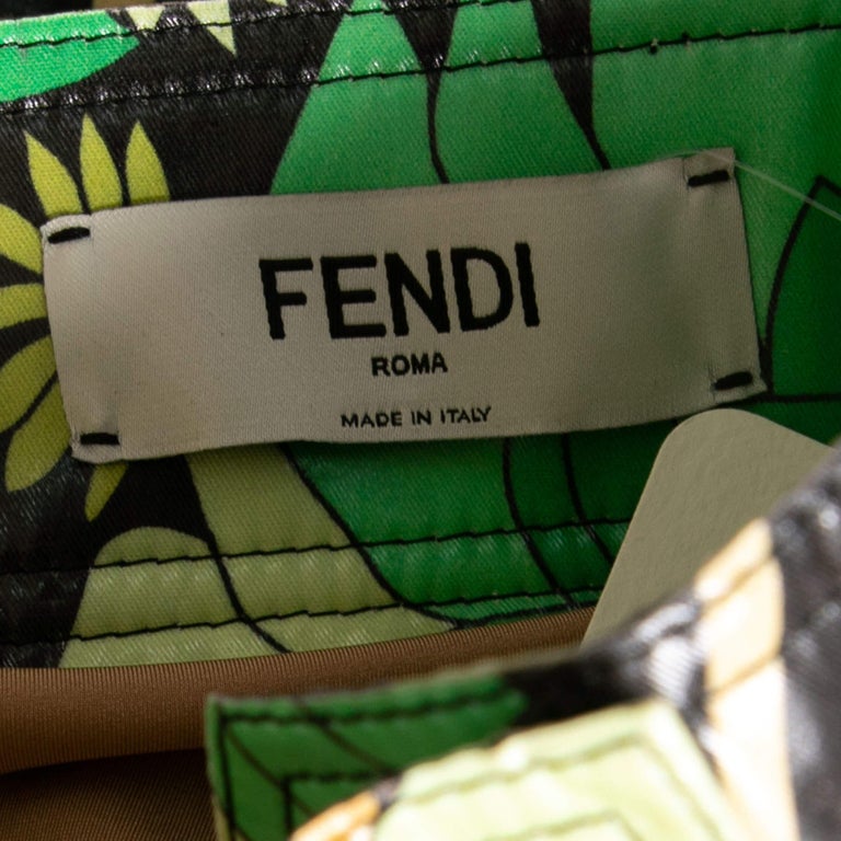 Fendi Blue Gathered Cotton Skirt main image 0