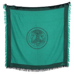 Fendi Green Large Scarf Vintage 1980s