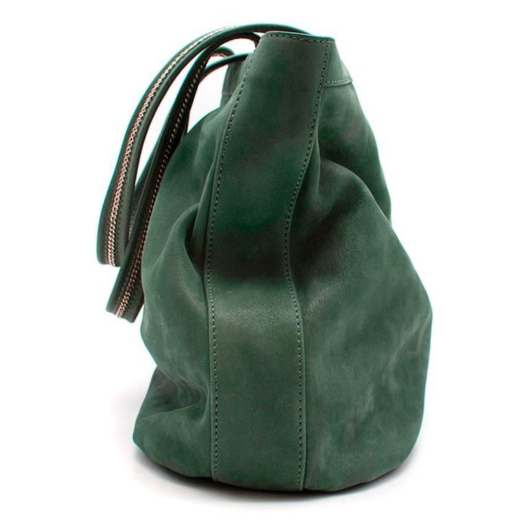 Fendi green leather and suede tote bag For Sale at 1stDibs | fendi ...