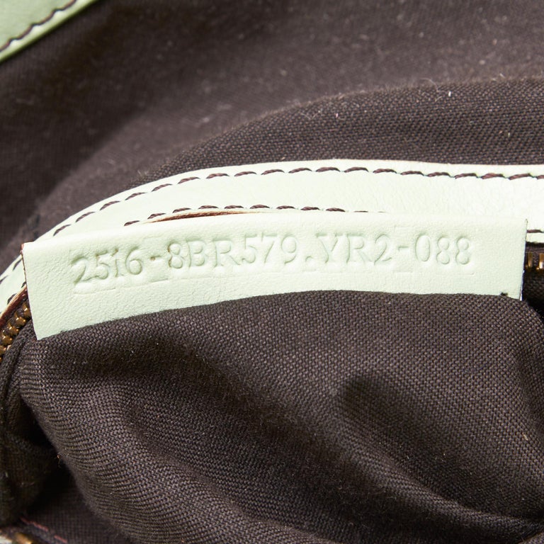 Fendi Green Leather Borsa Doctor Hobo Bag For Sale at 1stDibs