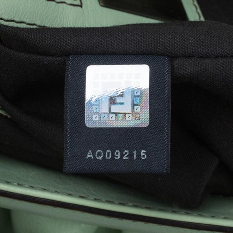 Fendi Green Leather Doctor Frame B Bag For Sale at 1stDibs