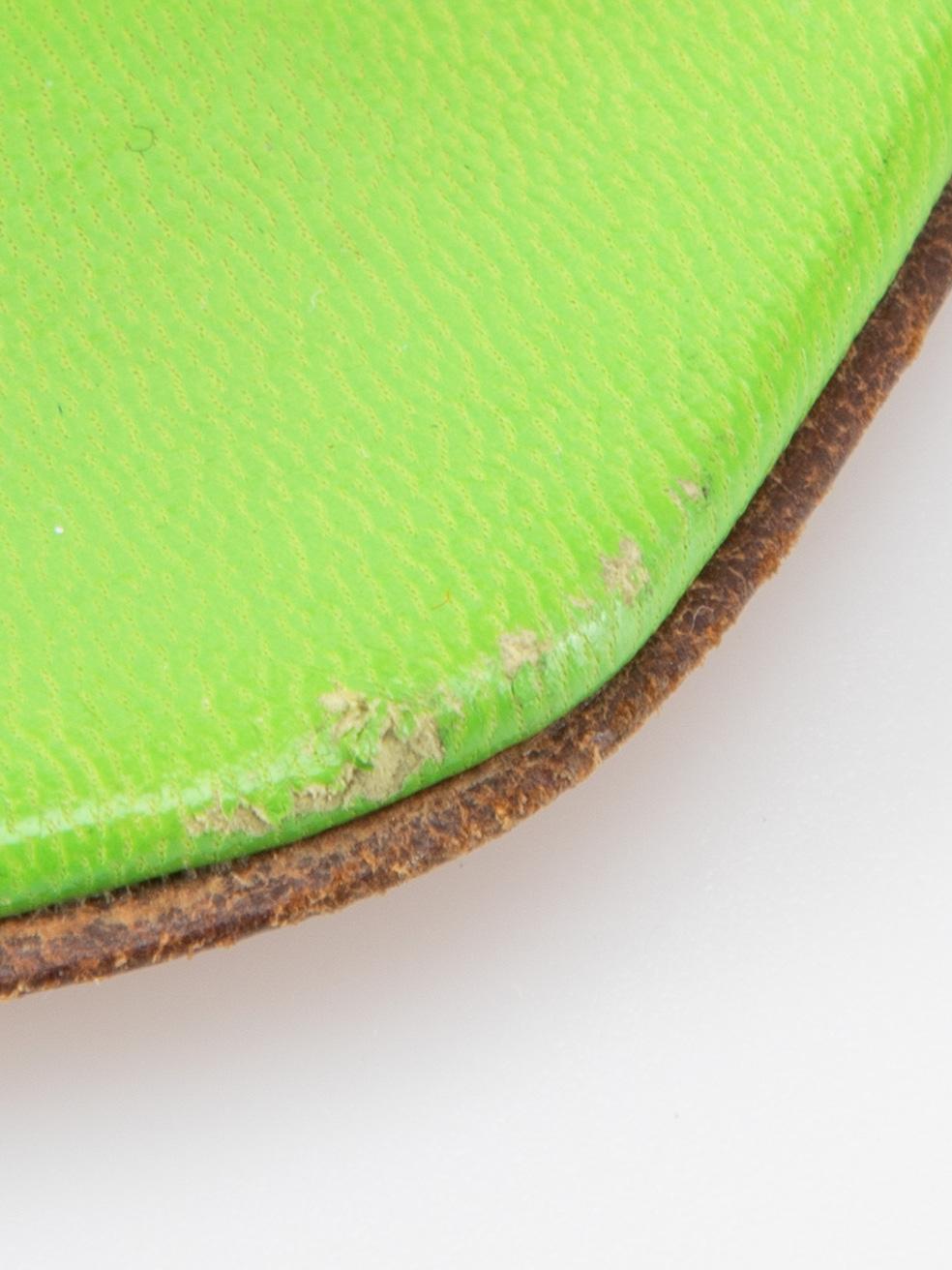 Sandales à talons en cuir de serpent vert Fendi, taille IT 36,5 en vente 1