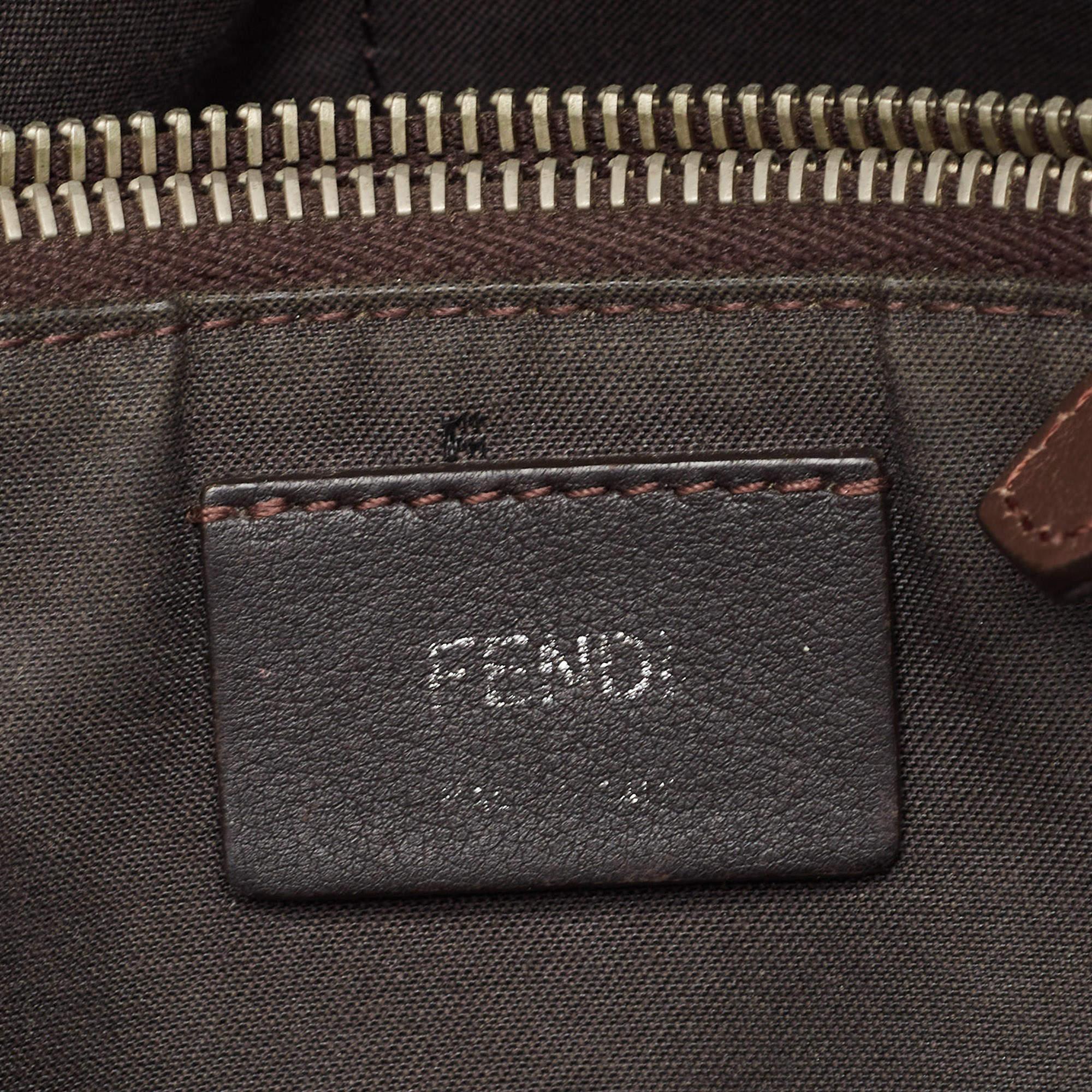 Fendi Green Malachite/Beige Leather Medium By The Way Shoulder Bag 2
