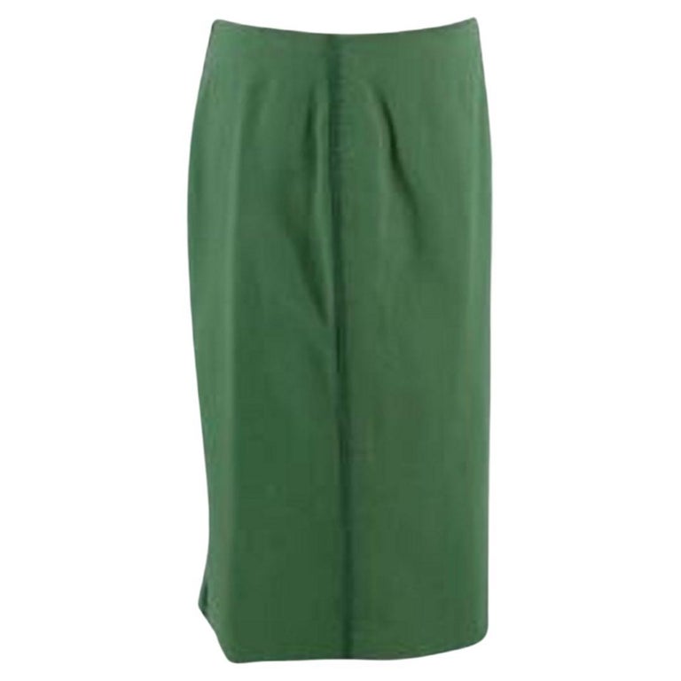 Fendi Green Pencil Skirt For Sale at 1stDibs