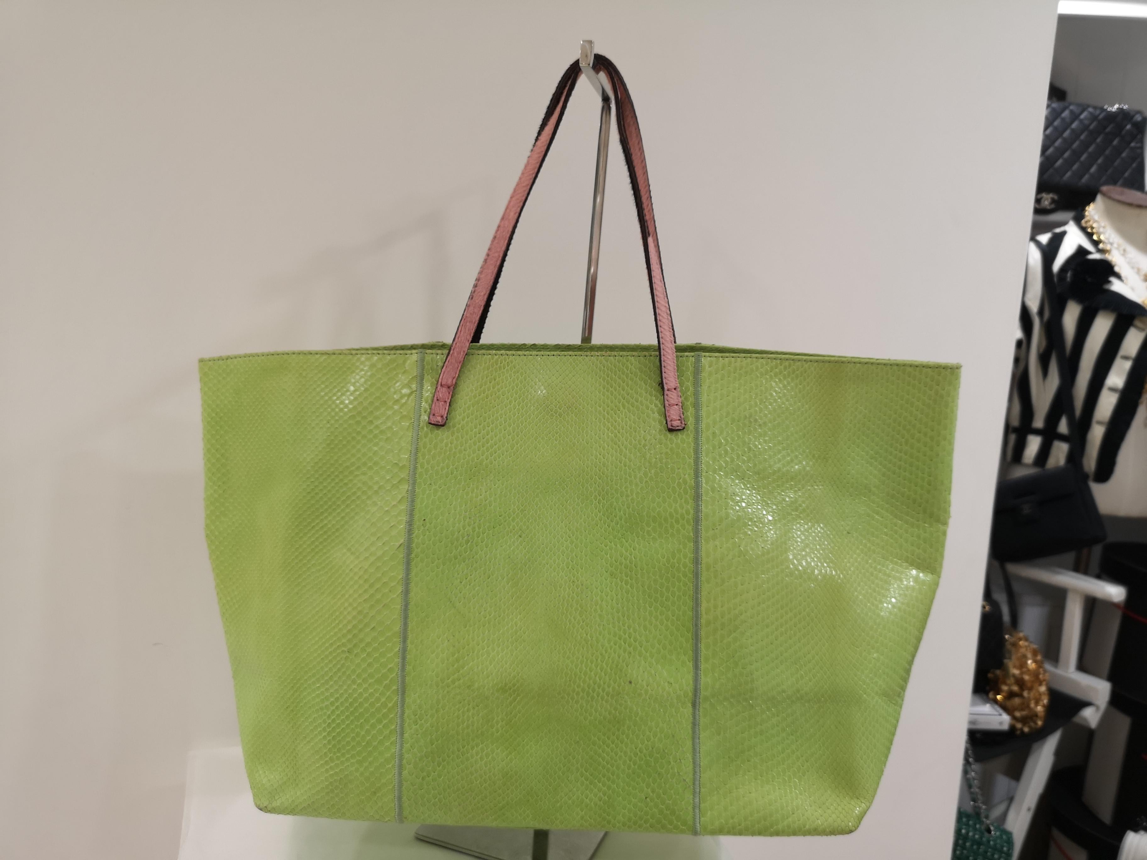 pink and green fendi bag