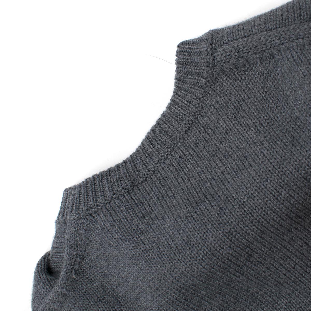 Fendi Grey FF Logo Knit Sweater - New Season  1