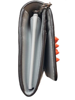 Fendi Grey Fun Fair Wallet on Chain Bag