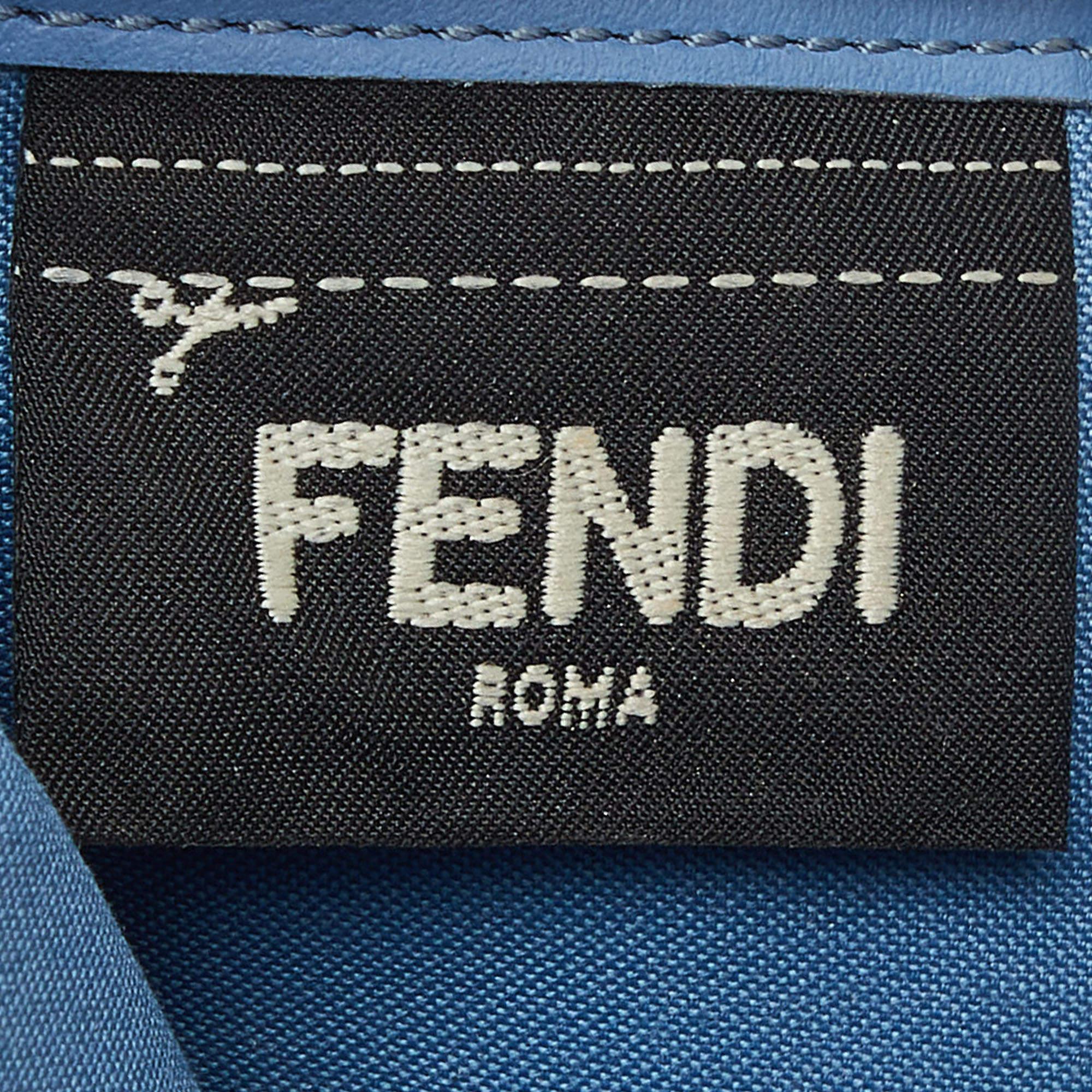 Fendi Grey Leather By The Way Bifold Wallet For Sale 4