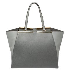 Fendi Grey Leather Large 3Jours Tote