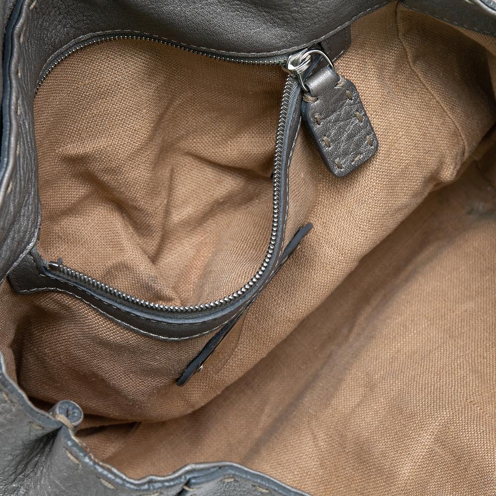 Women's Fendi Grey Leather Linda Bag