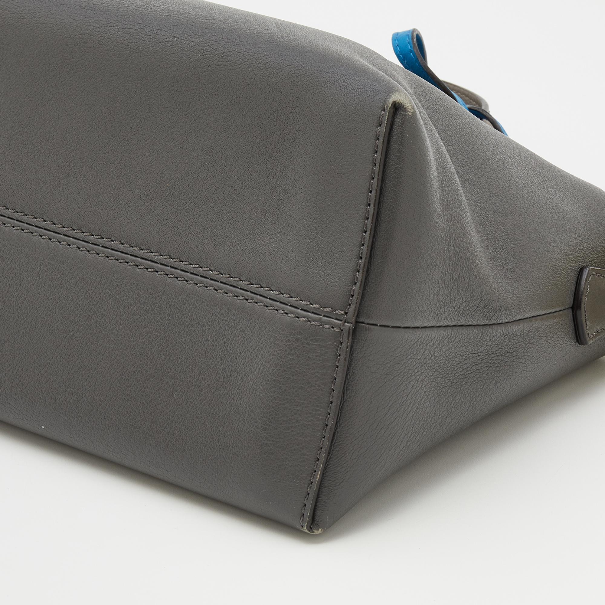 Fendi Grey Leather Medium By The Way Shoulder Bag 5