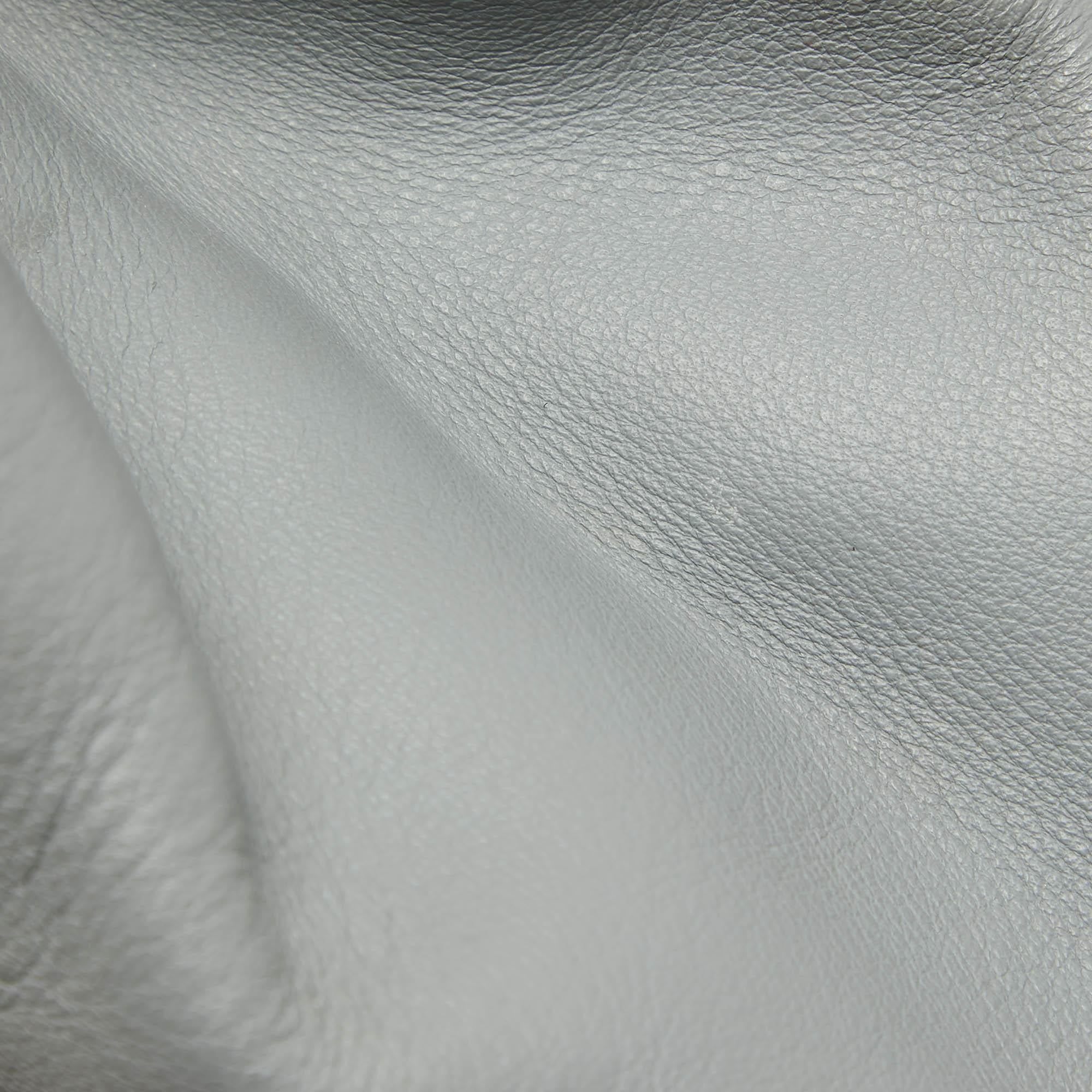 Fendi Grey Leather Petite Sac 2jours Tote 8