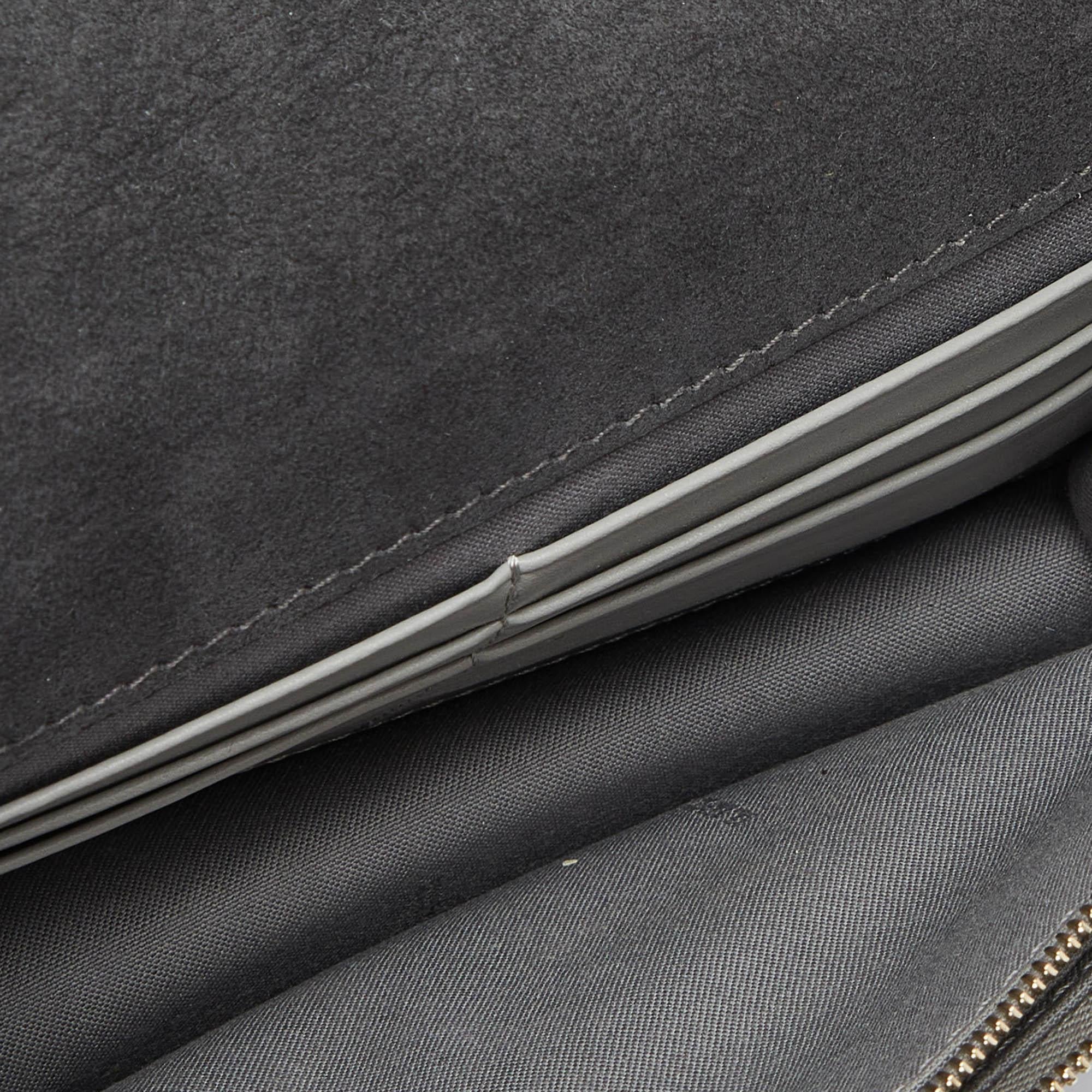 Fendi Grey Leather Rainbow Stud Tube Wallet On Chain 2