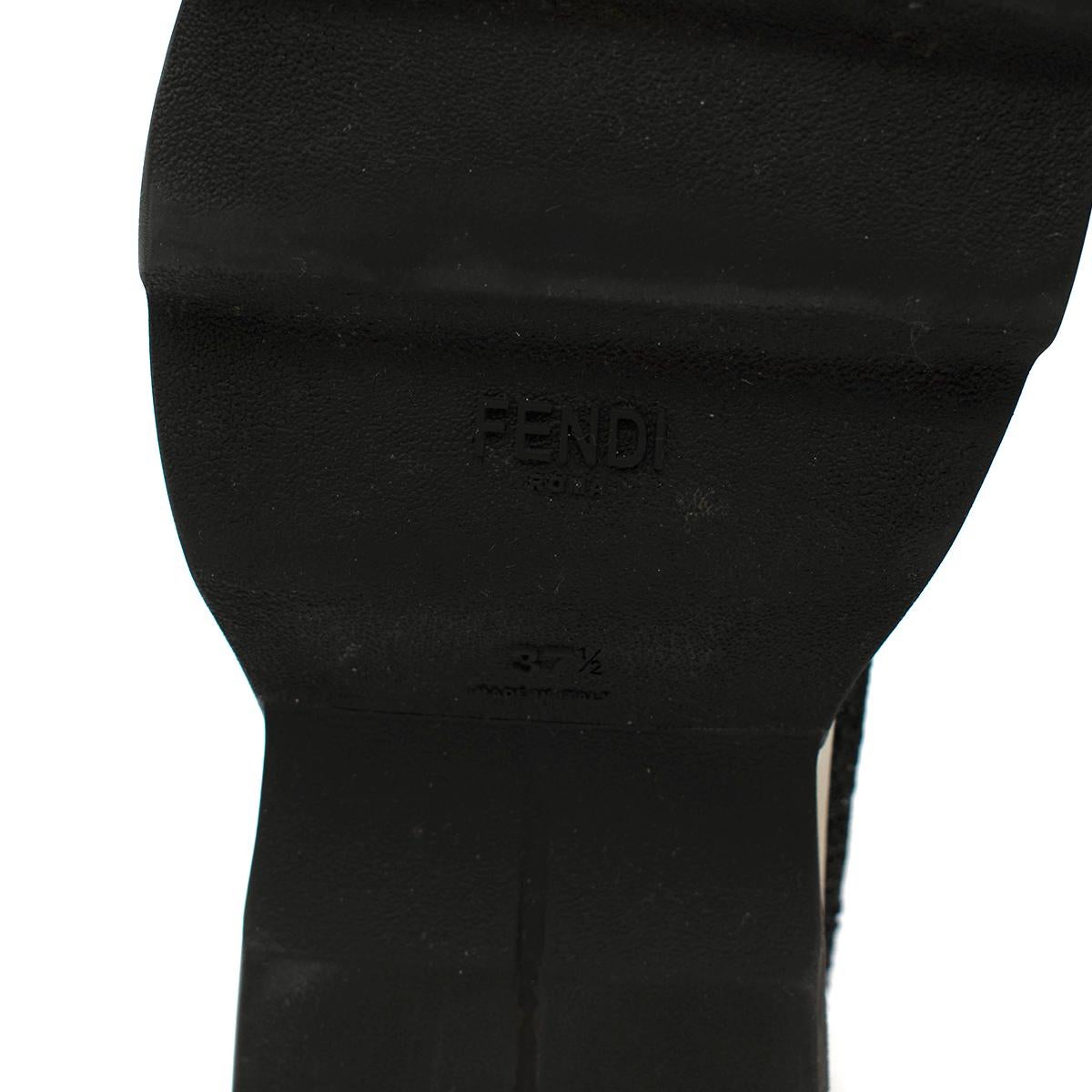 Fendi Grey Lurex Sock Trainers - Size EU 37.5 For Sale 1