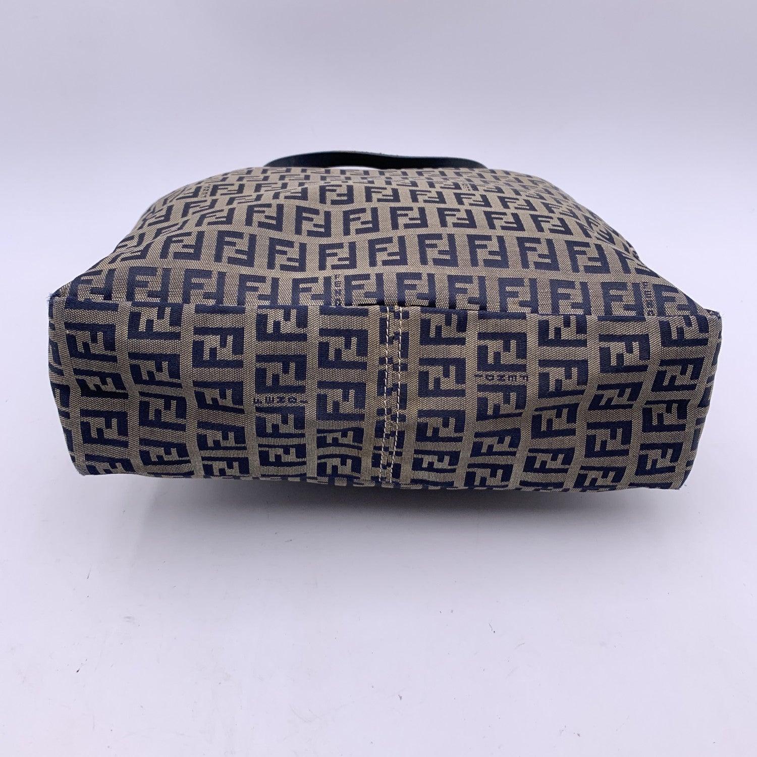 Women's Fendi Grey Monogram Zucchino Canvas Handbag Tote Bag